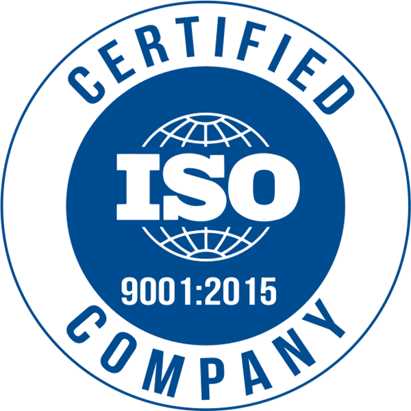 ISO 9001:2015 certified company