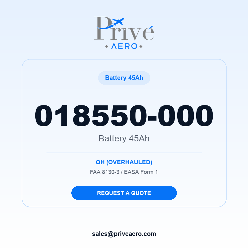P/N 018550-000 Battery 45Ah 018550-000 Battery 45Ah – Privé Aero