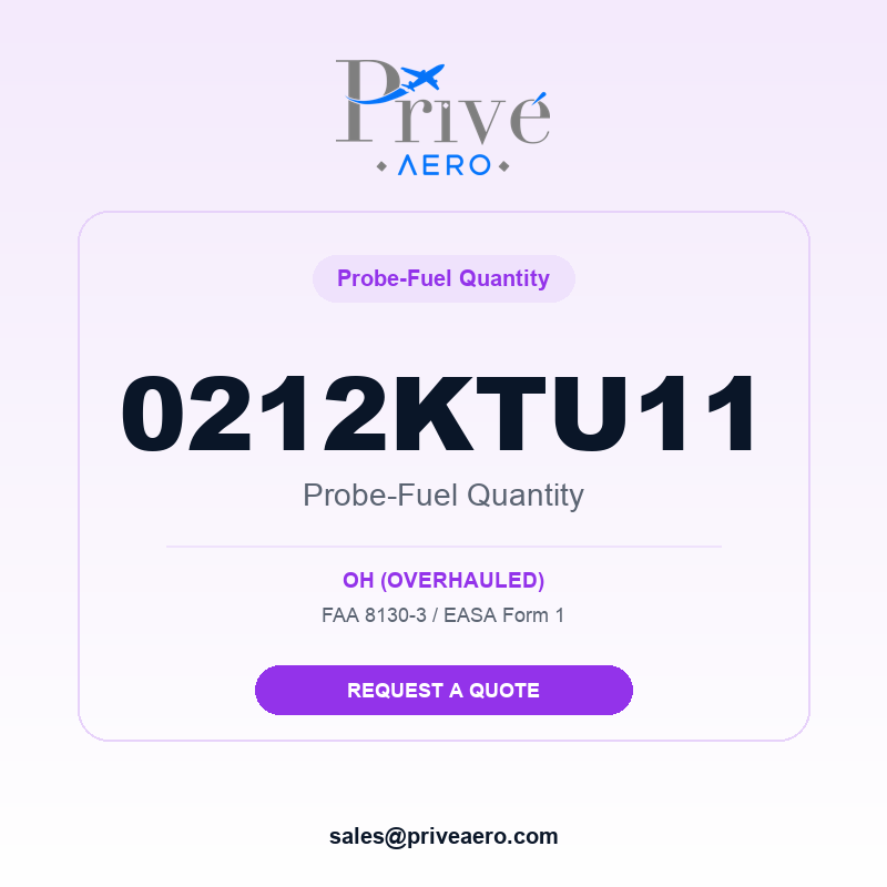 P/N 0212KTU11 Probe-fuel Quantity 0212KTU11 Probe-fuel Quantity – Privé Aero