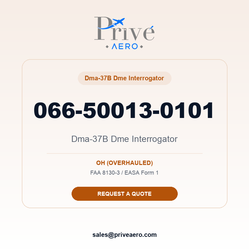 P/N 066-50013-0101 Dma-37b DME Interrogator 066-50013-0101 Dma-37b DME Interrogator – Privé Aero