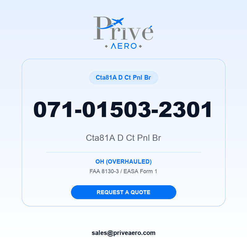P/N 071-01503-2301 Cta81a D Ct Pnl Br 071-01503-2301 Cta81a D Ct Pnl Br – Privé Aero