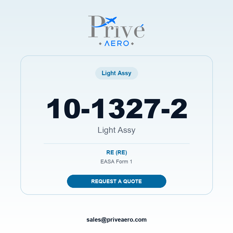 P/N 10-1327-2 Light Assy 10-1327-2 Light Assy – Privé Aero