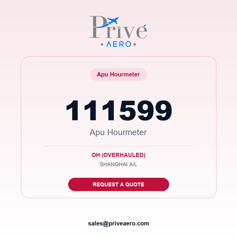 P/N 111599 APU HOURMETER 111599 APU HOURMETER – Privé Aero