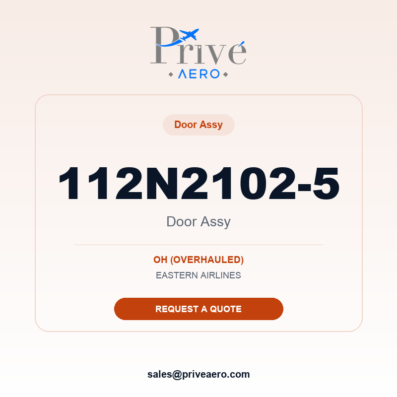 P/N 112N2102-5 DOOR ASSY 112N2102-5 DOOR ASSY – Privé Aero