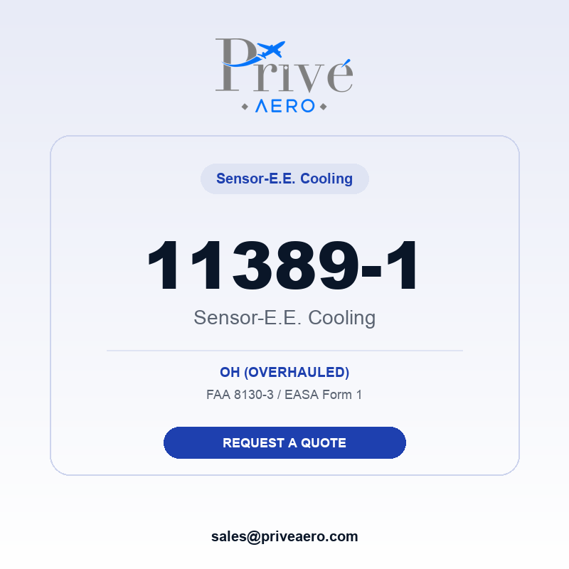 P/N 11389-1 Sensor-e.e. Cooling 11389-1 Sensor-e.e. Cooling – Privé Aero