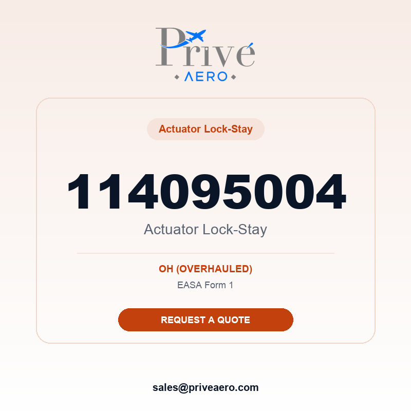P/N 114095004 Actuator Lock-Stay 114095004 Actuator Lock-Stay – Privé Aero