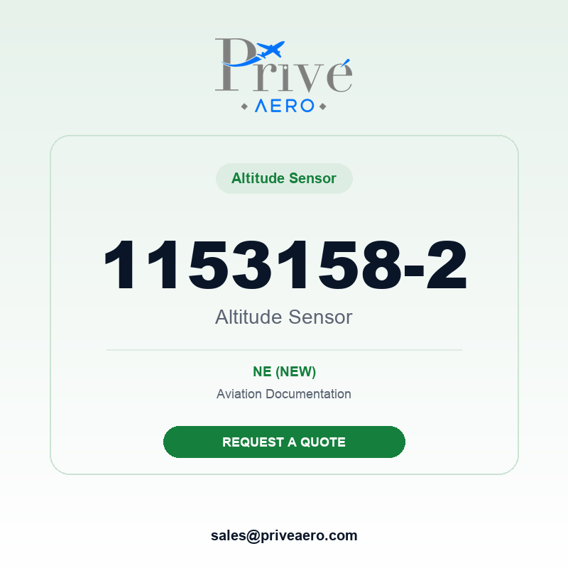 P/N 1153158-2 Altitude Sensor 1153158-2 Altitude Sensor – Privé Aero