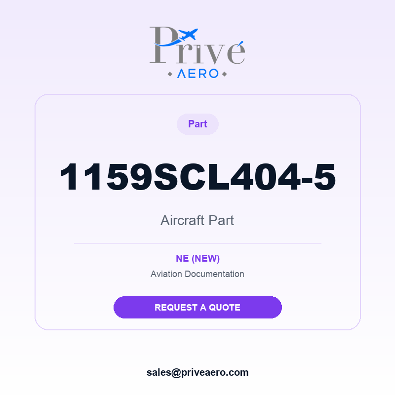 P/N 1159SCL404-5 1159SCL404-5 – Privé Aero