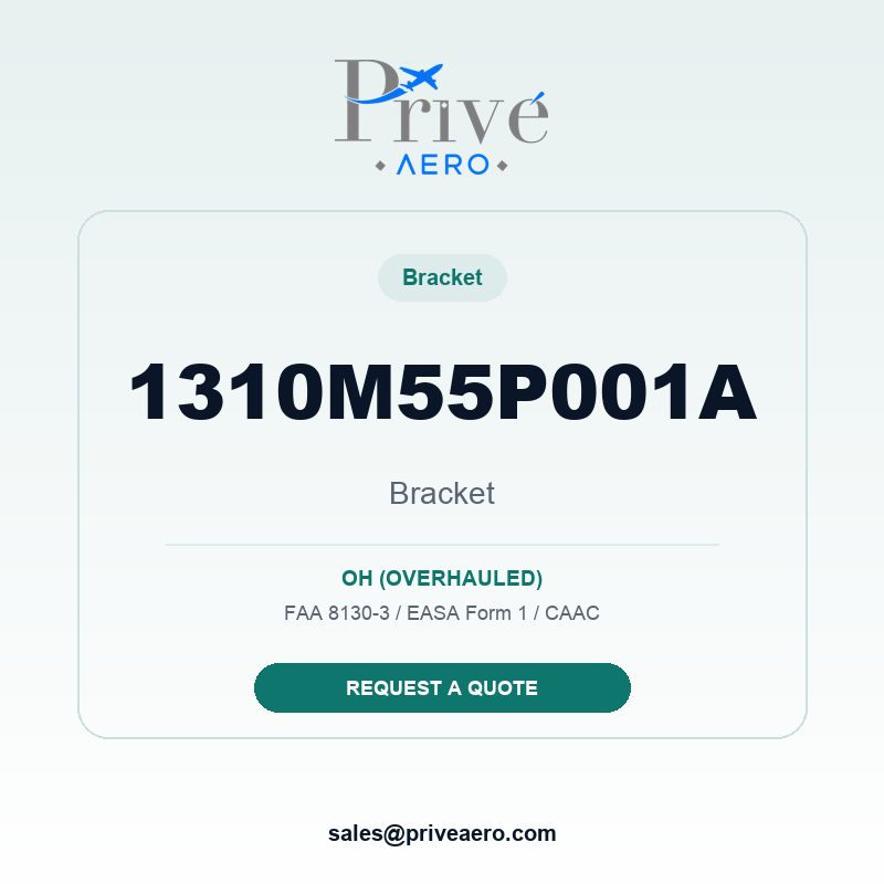P/N 1310M55P001A BRACKET 1310M55P001A BRACKET – Privé Aero
