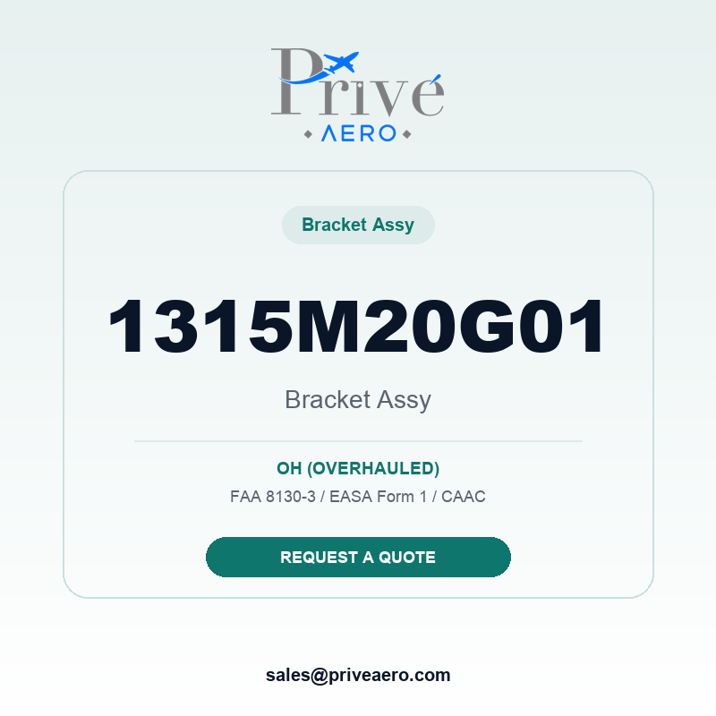 P/N 1315M20G01 BRACKET ASSY 1315M20G01 BRACKET ASSY – Privé Aero