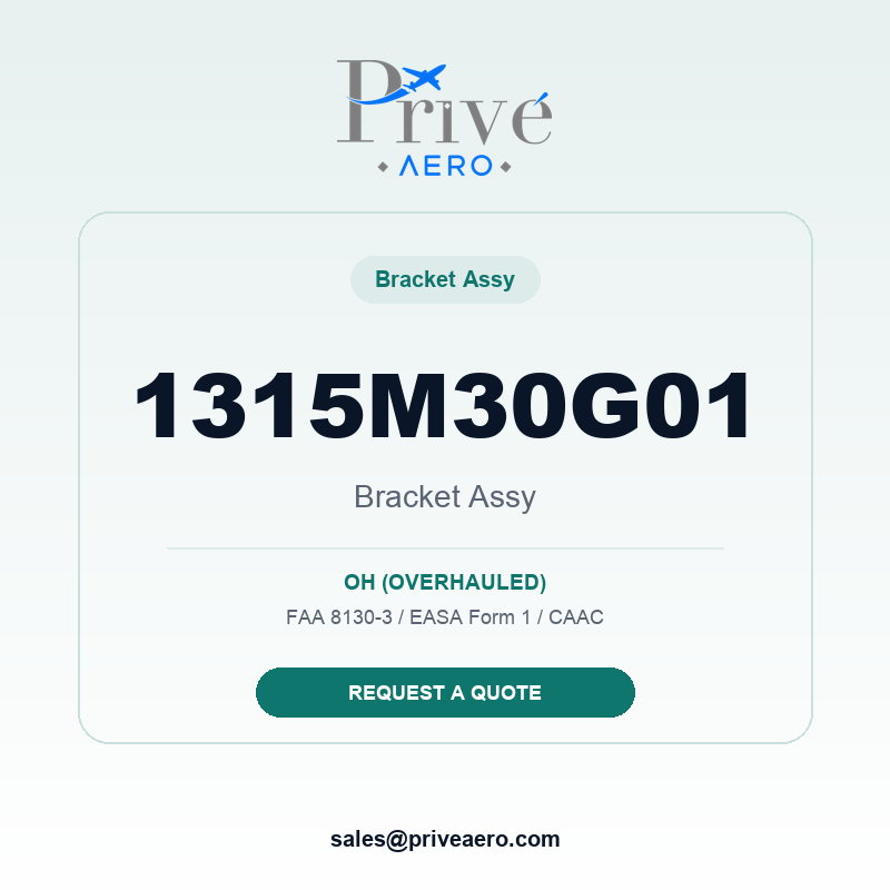 P/N 1315M30G01 BRACKET ASSY 1315M30G01 BRACKET ASSY – Privé Aero