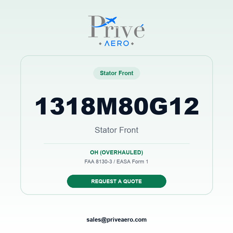 P/N 1318M80G12 Stator Front 1318M80G12 Stator Front – Privé Aero