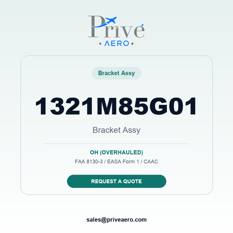 P/N 1321M85G01 BRACKET ASSY 1321M85G01 BRACKET ASSY – Privé Aero