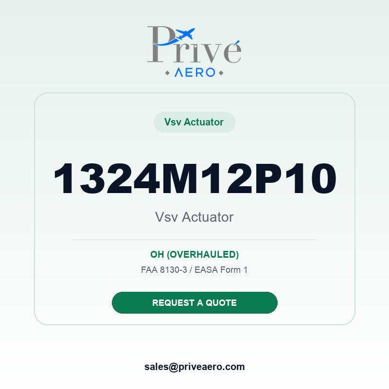 P/N 1324M12P10 Vsv Actuator 1324M12P10 Vsv Actuator – Privé Aero