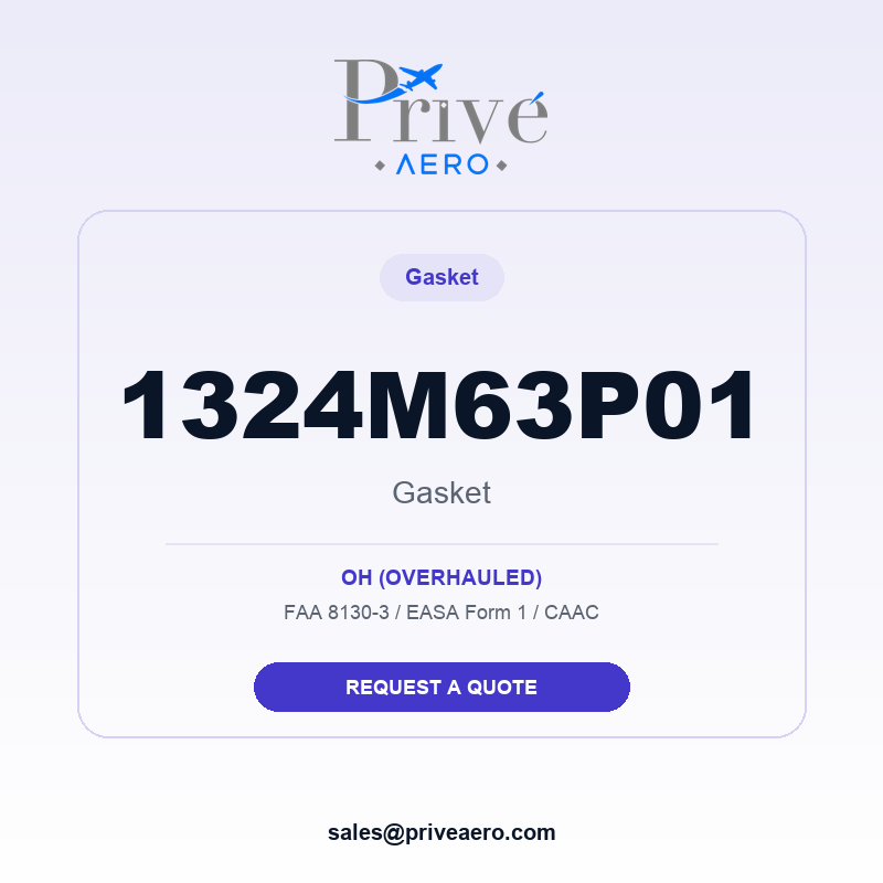 P/N 1324M63P01 Gasket 1324M63P01 Gasket – Privé Aero