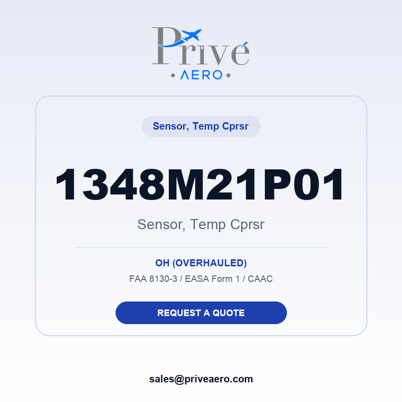 P/N 1348M21P01 SENSOR, TEMP CPRSR 1348M21P01 SENSOR, TEMP CPRSR – Privé Aero