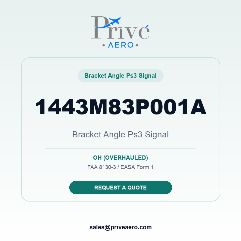 P/N 1443M83P001A Bracket Angle Ps3 Signal 1443M83P001A Bracket Angle Ps3 Signal – Privé Aero