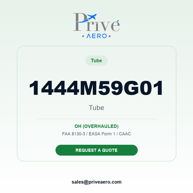 P/N 1444M59G01 Tube 1444M59G01 Tube – Privé Aero