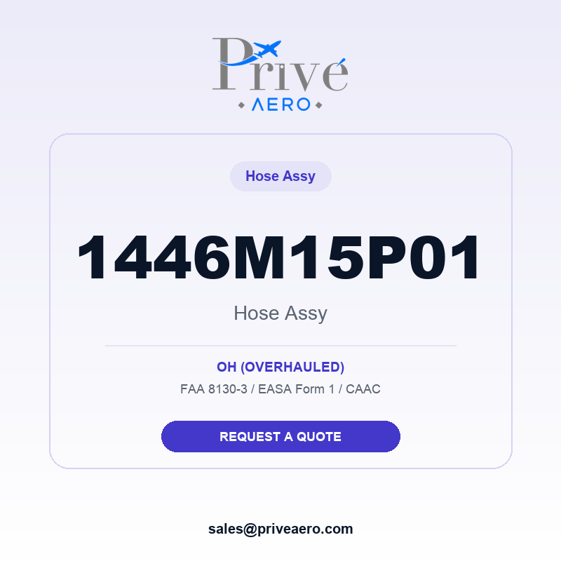 P/N 1446M15P01 HOSE ASSY 1446M15P01 HOSE ASSY – Privé Aero
