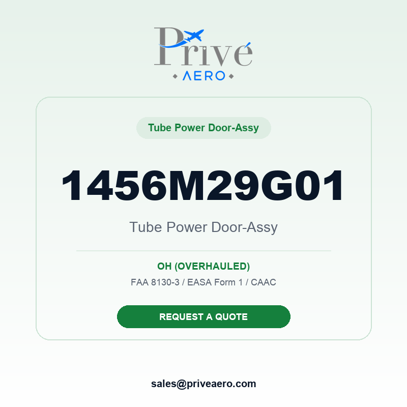 P/N 1456M29G01 TUBE POWER DOOR-ASSY 1456M29G01 TUBE POWER DOOR-ASSY – Privé Aero