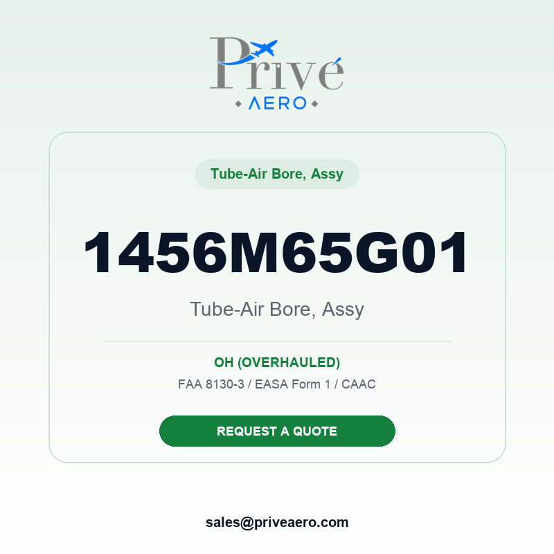 P/N 1456M65G01 TUBE-AIR BORE, ASSY 1456M65G01 TUBE-AIR BORE, ASSY – Privé Aero