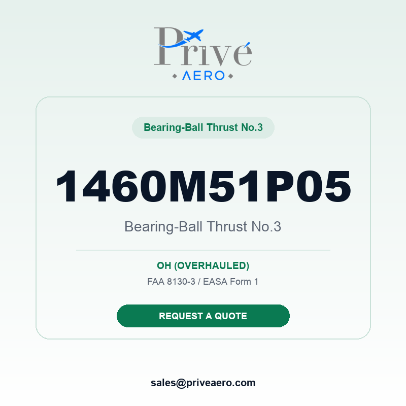 P/N 1460M51P05 Bearing-Ball Thrust No.3 1460M51P05 Bearing-Ball Thrust No.3 – Privé Aero