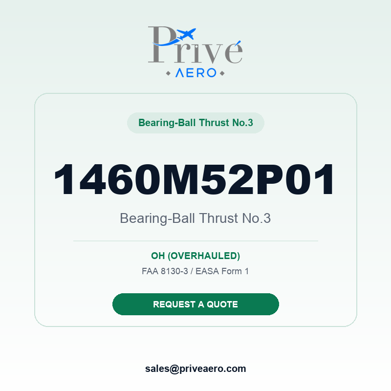 P/N 1460M52P01 Bearing-Ball Thrust No.3 1460M52P01 Bearing-Ball Thrust No.3 – Privé Aero