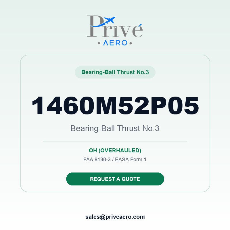P/N 1460M52P05 Bearing-Ball Thrust No.3 1460M52P05 Bearing-Ball Thrust No.3 – Privé Aero