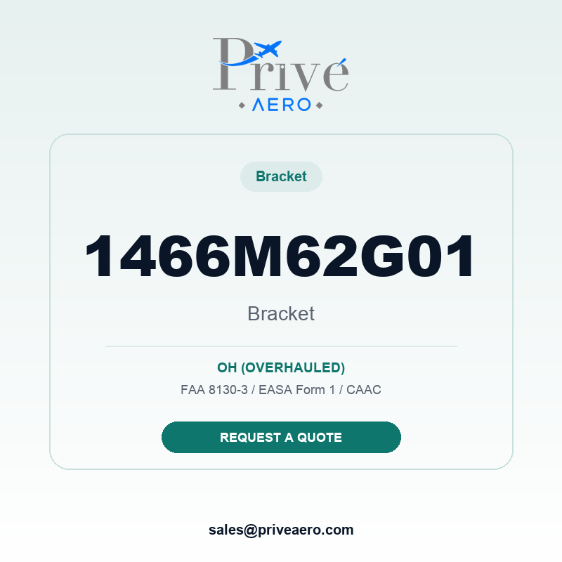 P/N 1466M62G01 Bracket 1466M62G01 Bracket – Privé Aero