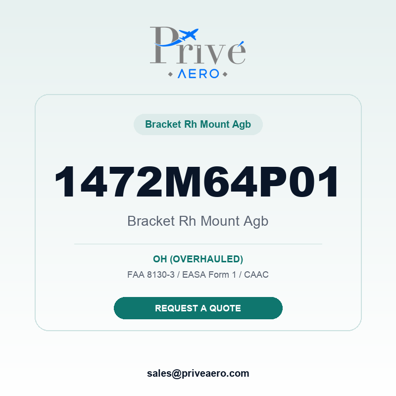 P/N 1472M64P01 BRACKET RH MOUNT AGB 1472M64P01 BRACKET RH MOUNT AGB – Privé Aero