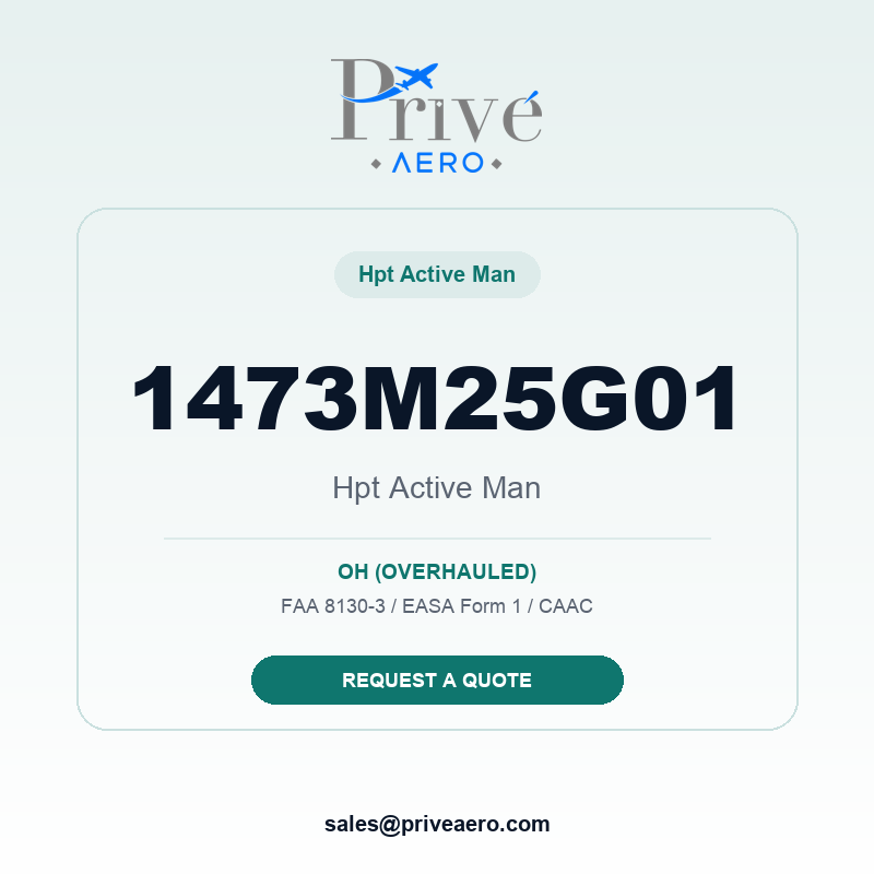 P/N 1473M25G01 HPT ACTIVE MAN 1473M25G01 HPT ACTIVE MAN – Privé Aero