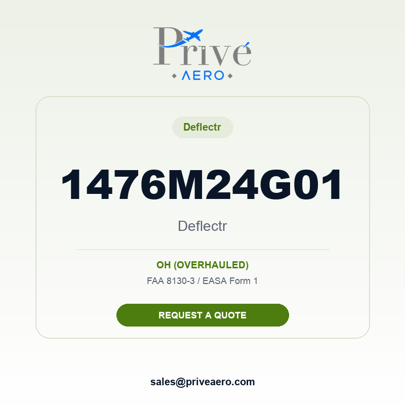 P/N 1476M24G01 Deflectr 1476M24G01 Deflectr – Privé Aero