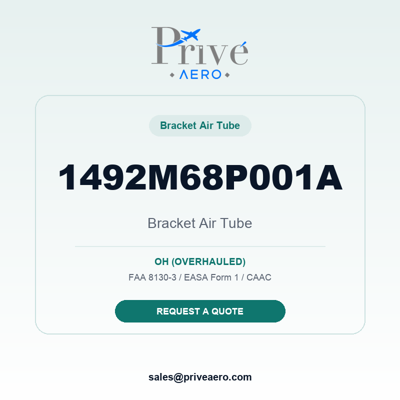 P/N 1492M68P001A BRACKET AIR TUBE 1492M68P001A BRACKET AIR TUBE – Privé Aero