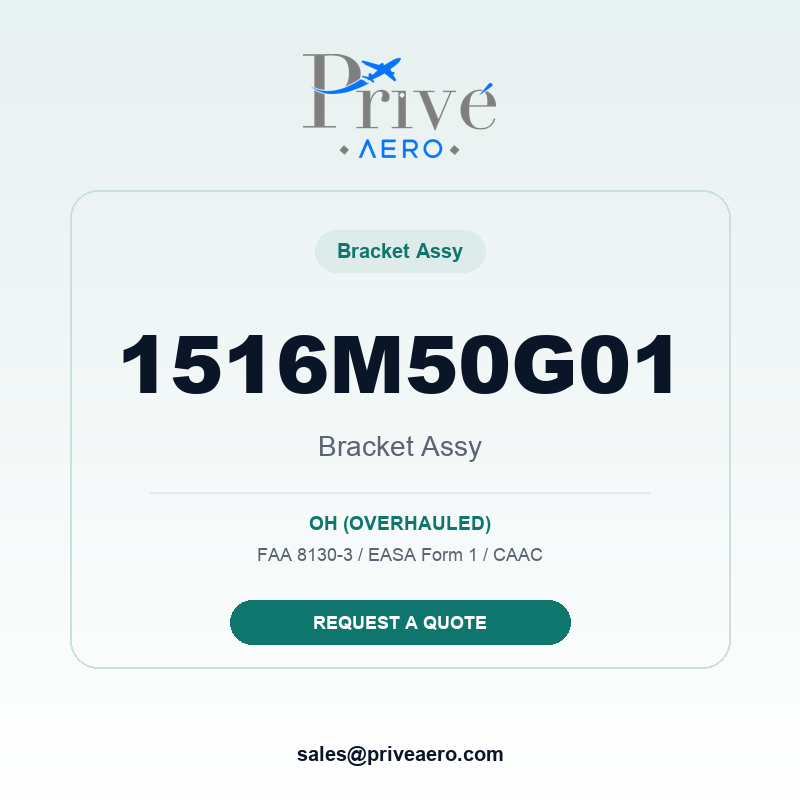 P/N 1516M50G01 BRACKET ASSY 1516M50G01 BRACKET ASSY – Privé Aero