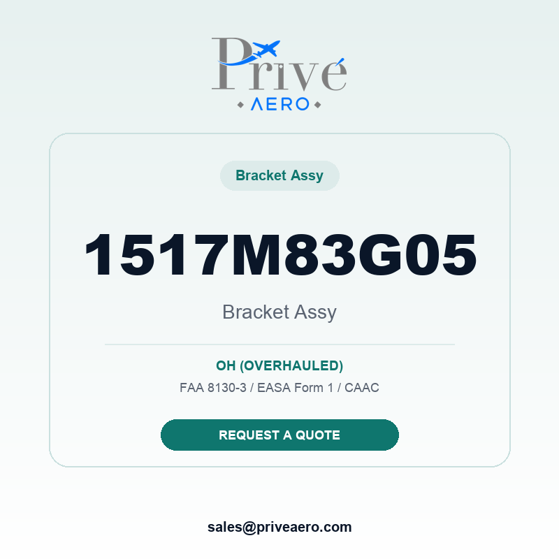 P/N 1517M83G05 BRACKET ASSY 1517M83G05 BRACKET ASSY – Privé Aero