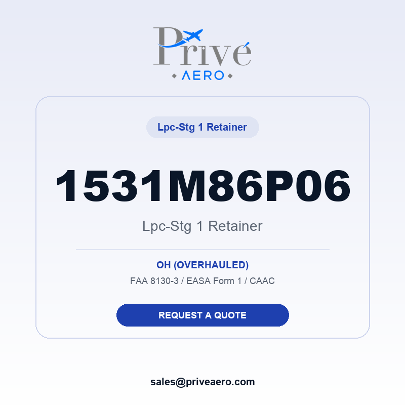 P/N 1531M86P06 LPC-STG 1 RETAINER 1531M86P06 LPC-STG 1 RETAINER – Privé Aero