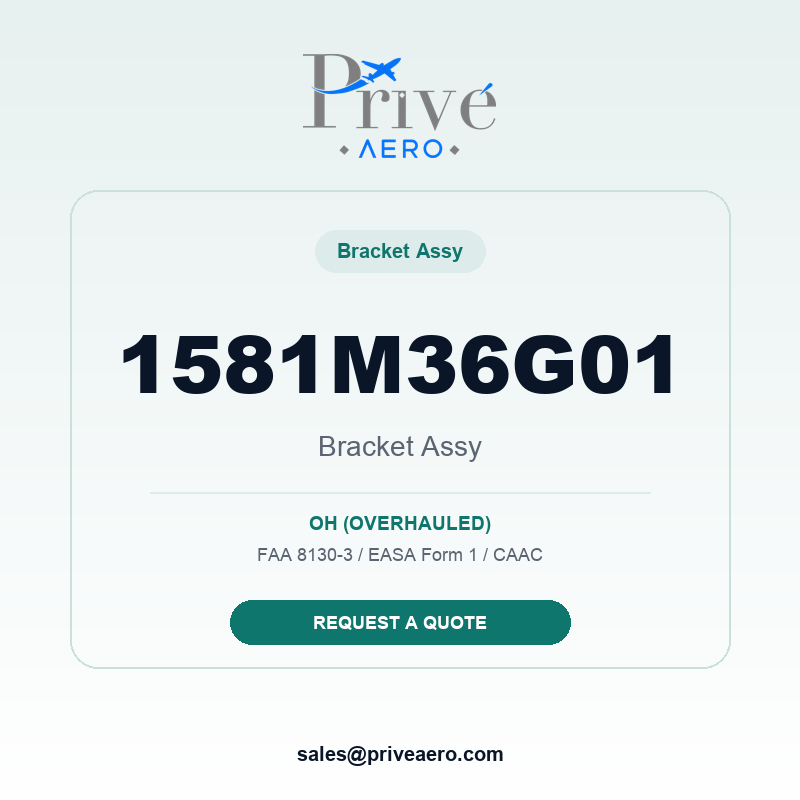 P/N 1581M36G01 BRACKET ASSY 1581M36G01 BRACKET ASSY – Privé Aero