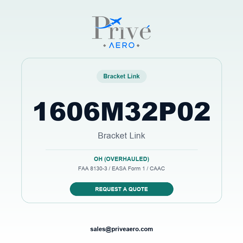 P/N 1606M32P02 BRACKET LINK 1606M32P02 BRACKET LINK – Privé Aero