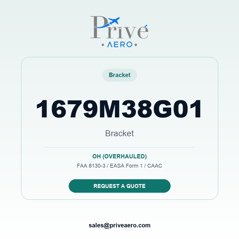 P/N 1679M38G01 BRACKET 1679M38G01 BRACKET – Privé Aero
