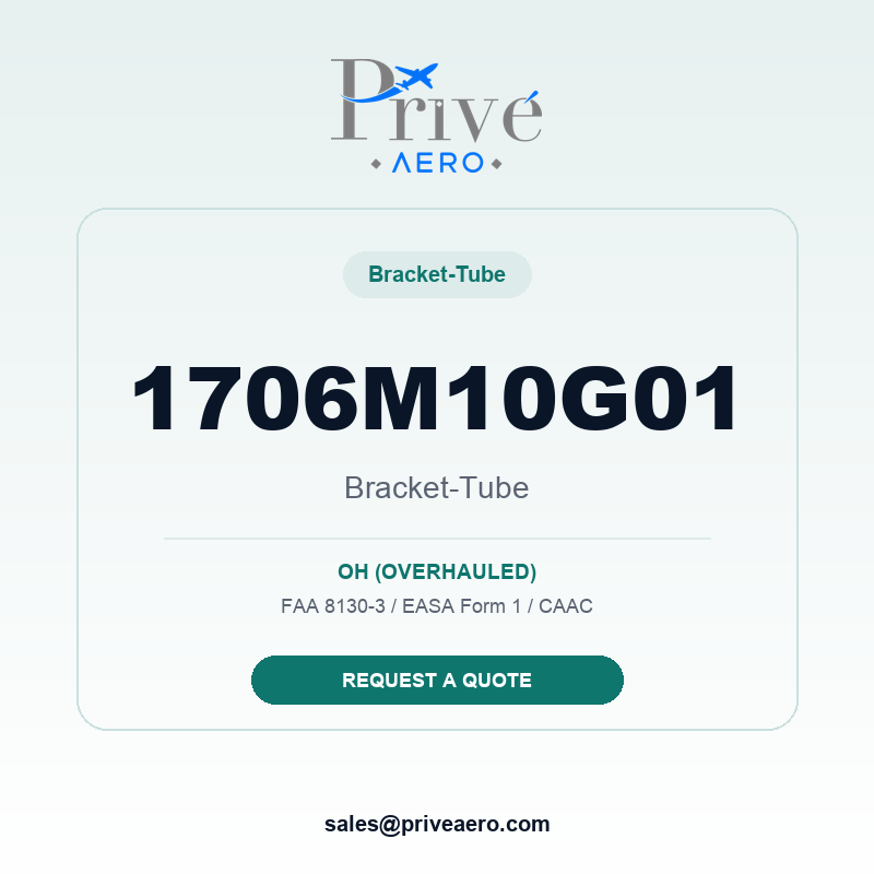 P/N 1706M10G01 BRACKET-TUBE 1706M10G01 BRACKET-TUBE – Privé Aero