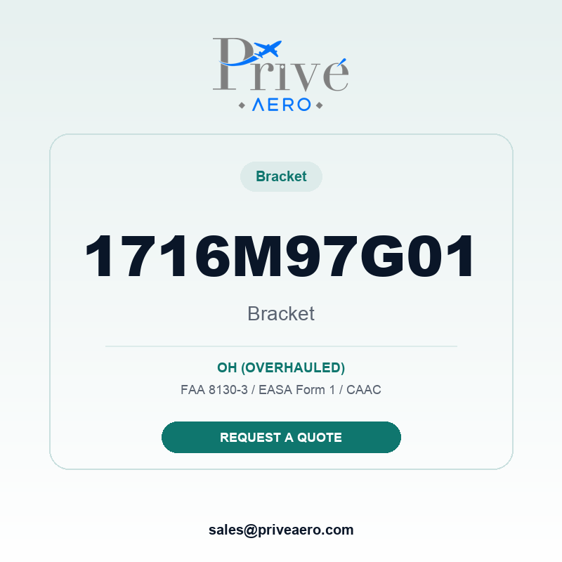 P/N 1716M97G01 Bracket 1716M97G01 Bracket – Privé Aero