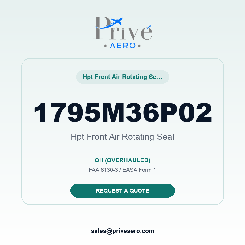 P/N 1795M36P02 Hpt Front Air Rotating Seal 1795M36P02 Hpt Front Air Rotating Seal – Privé Aero