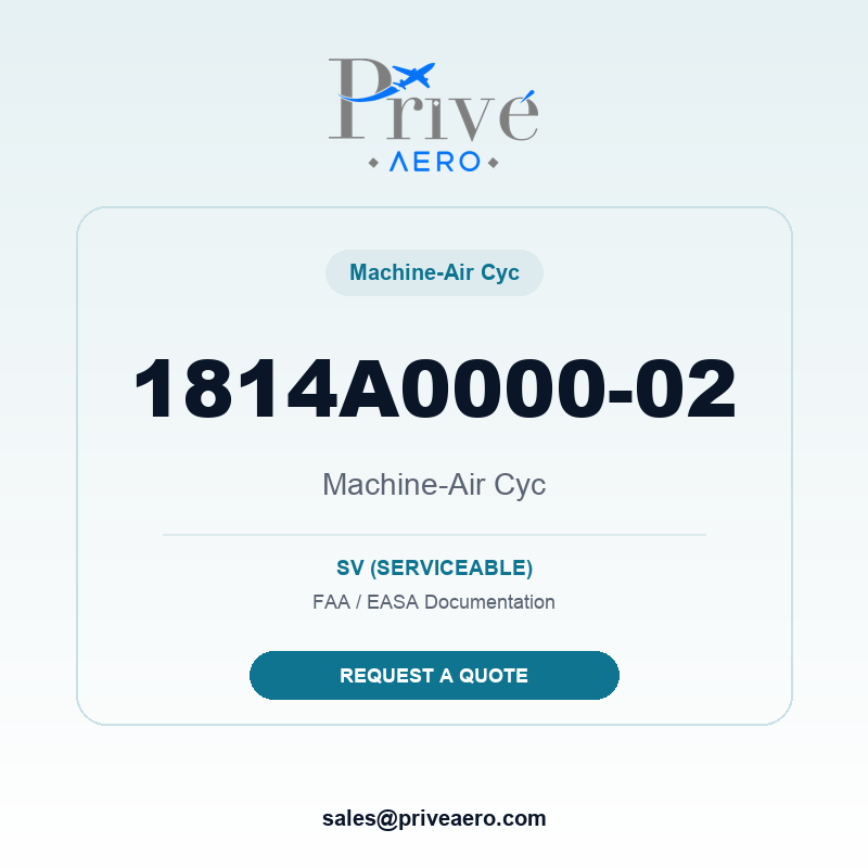P/N 1814A0000-02 Machine-Air Cyc 1814A0000-02 Machine-Air Cyc – Privé Aero