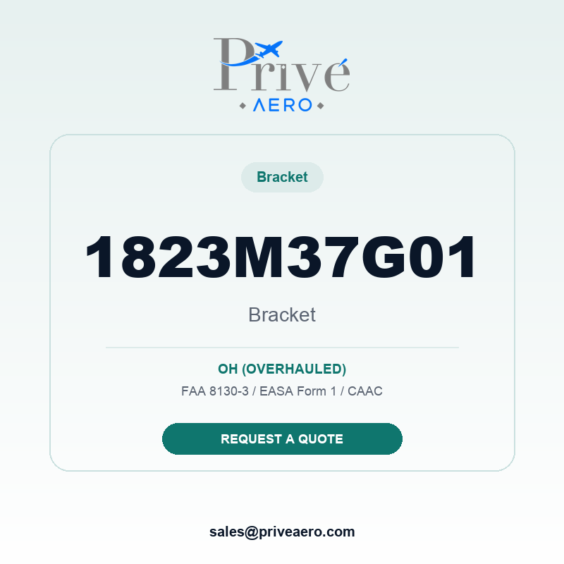 P/N 1823M37G01 BRACKET 1823M37G01 BRACKET – Privé Aero