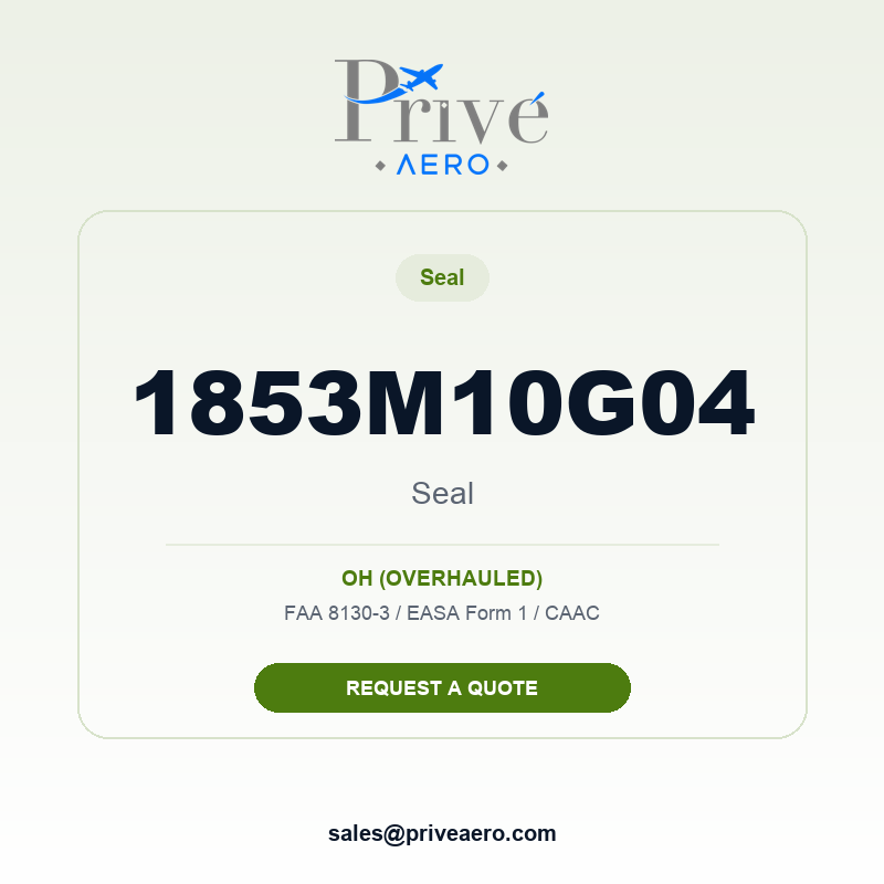P/N 1853M10G04 Seal 1853M10G04 Seal – Privé Aero