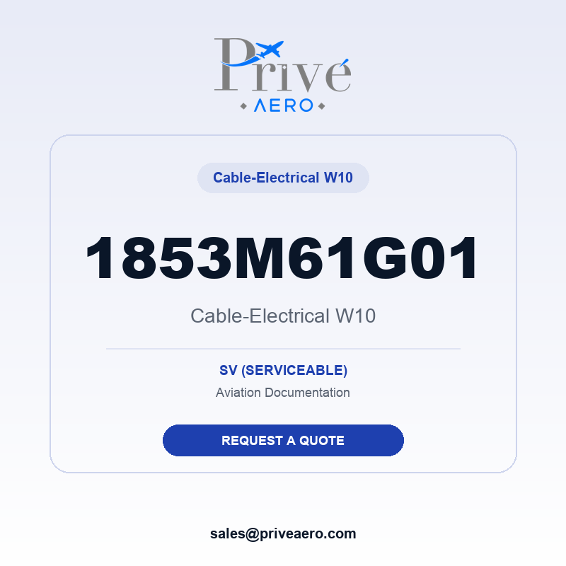 P/N 1853M61G01 Cable-Electrical W10 1853M61G01 Cable-Electrical W10 – Privé Aero