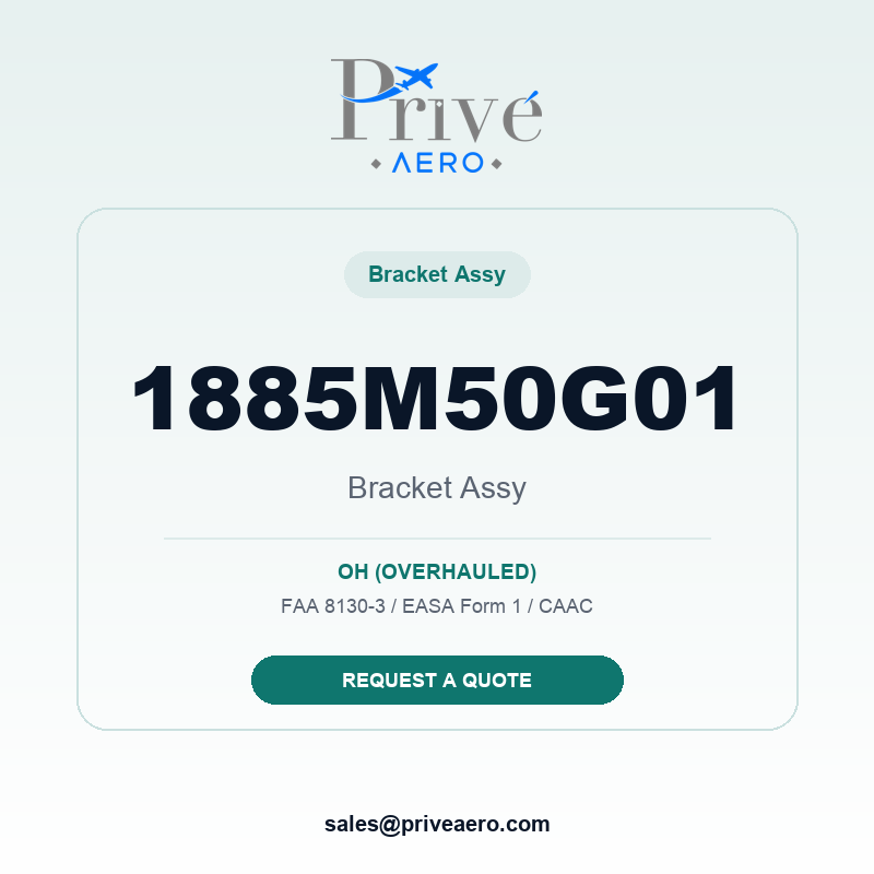 P/N 1885M50G01 BRACKET ASSY 1885M50G01 BRACKET ASSY – Privé Aero