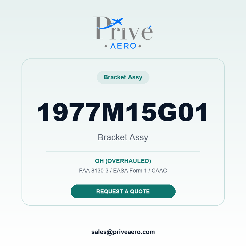 P/N 1977M15G01 BRACKET ASSY 1977M15G01 BRACKET ASSY – Privé Aero