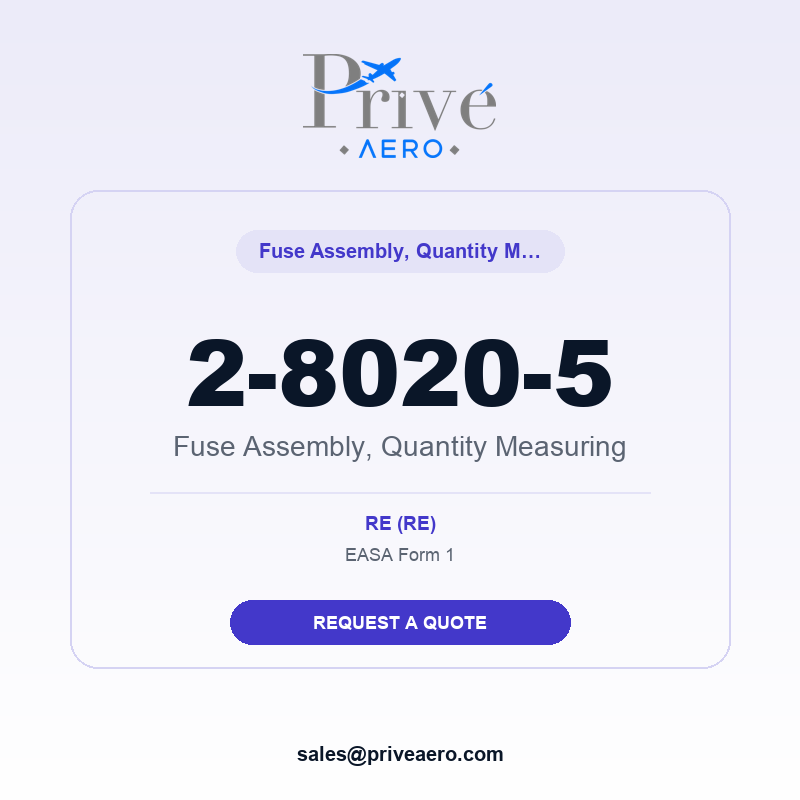 P/N 2-8020-5 Fuse Assembly, Quantity Measuring 2-8020-5 Fuse Assembly, Quantity Measuring – Privé Aero