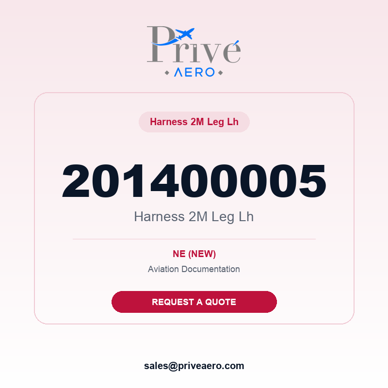 P/N 201400005 Harness 2M Leg Lh 201400005 Harness 2M Leg Lh – Privé Aero